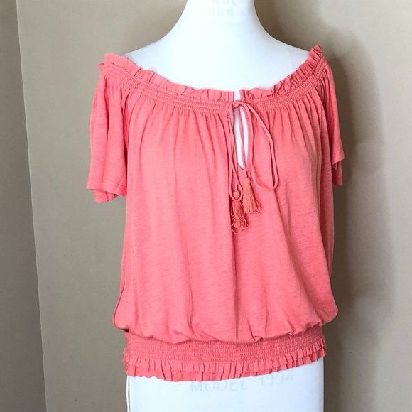 Free People FP Movement Pink Off Shoulder Top - Picture 6 of 14